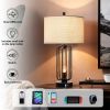 Metal USB Table Lamp (Set of 2)