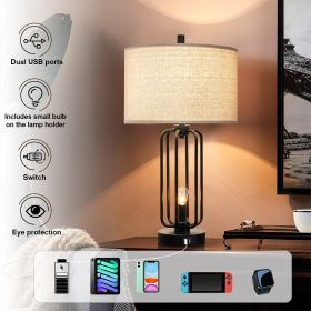 Metal USB Table Lamp (Set of 2) (Color: as Pic)