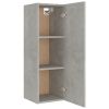 4 Piece TV Cabinet Set Concrete Gray Engineered Wood