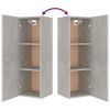 4 Piece TV Cabinet Set Concrete Gray Engineered Wood