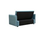 Pull Out Sofa Bed; Modern Adjustable Pull Out Bed Lounge Chair with 2 Side Pockets; 2 Pillows for Home Office